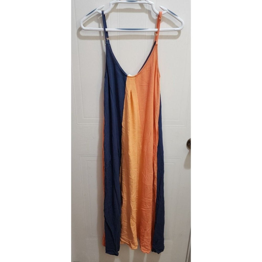 Skye Women's Sleeveless Swimsuit Cover Up Dress Flowy Multicolor Rayon Sz Medium